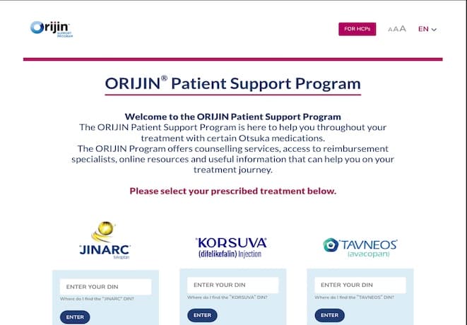 Orijin website